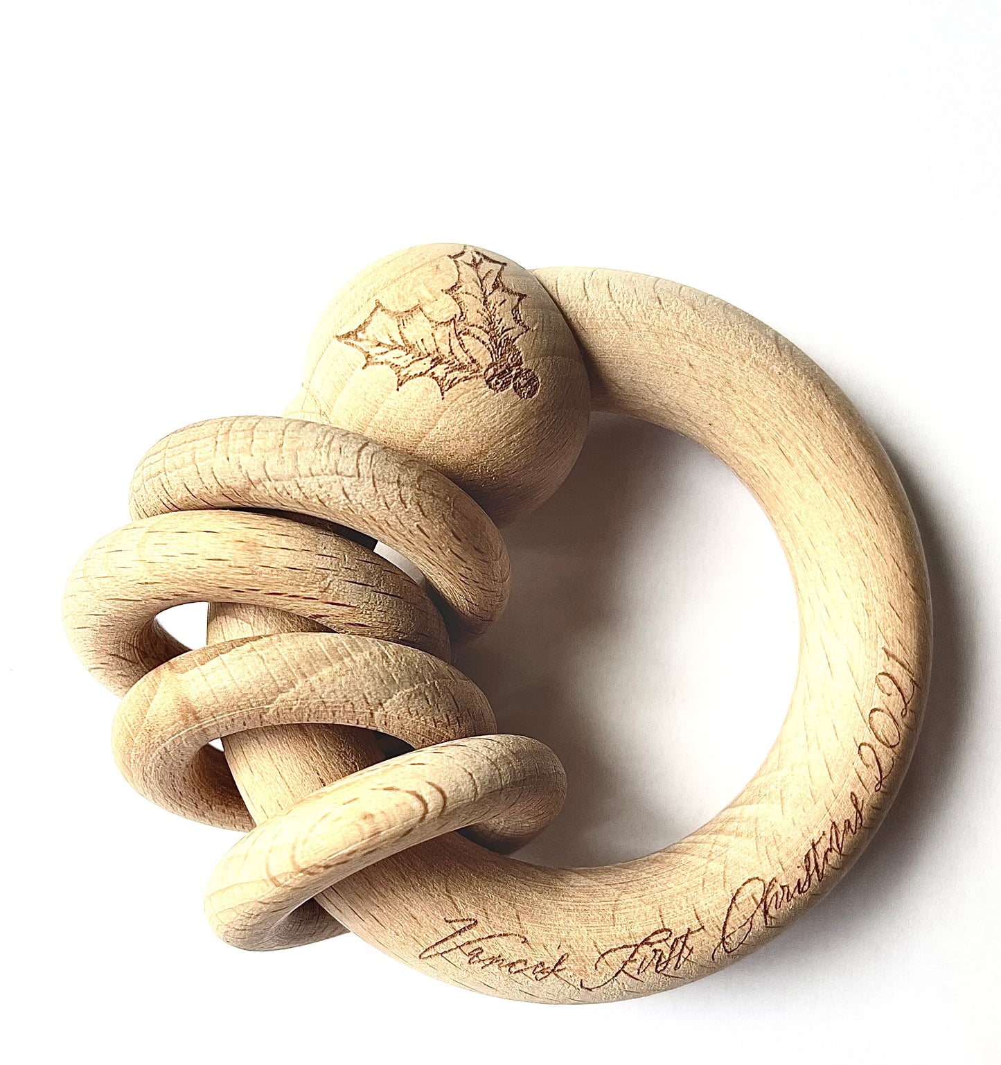 Christmas Moon Rattle - “Baby’s First Christmas 2024”