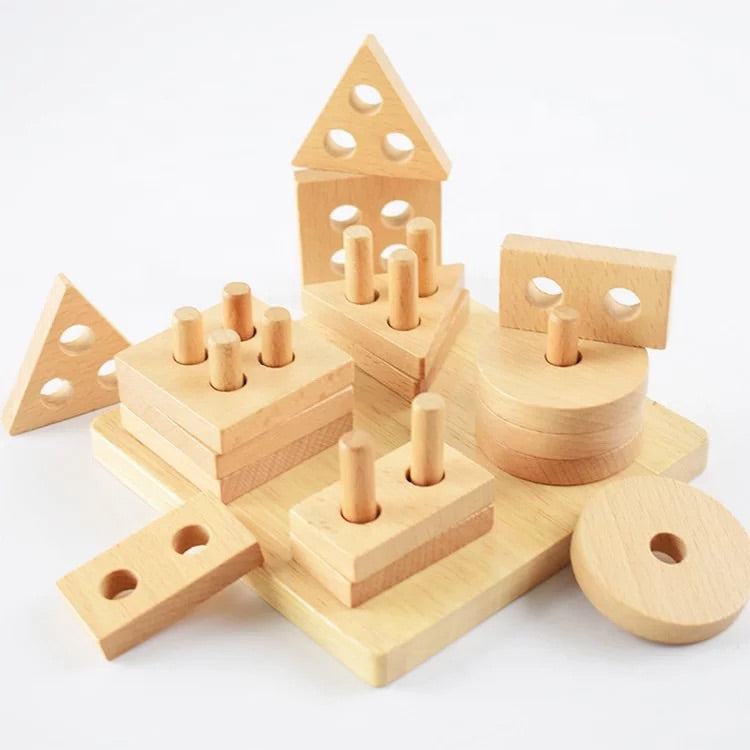 Beechwood Shape Stacker
