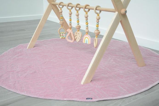 Deluxe Raw Beechwood Play Gym Package - TWIN FRAME & TOYS