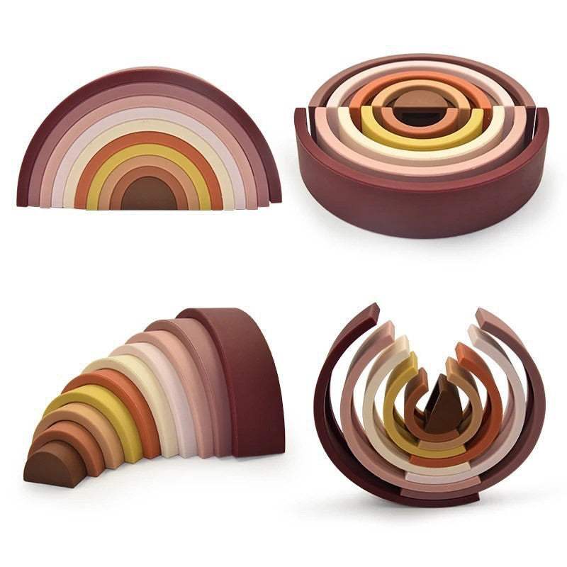 Silicone Rainbow Stacker