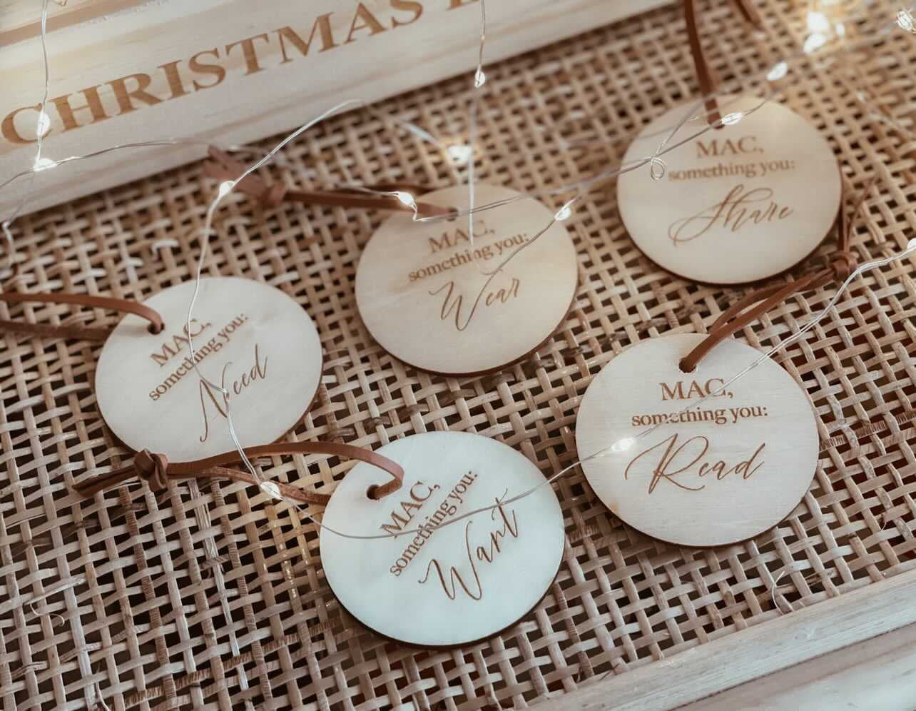 YOUR CHOICE Personalised “Something” Christmas Gift Tag - one extra tag only