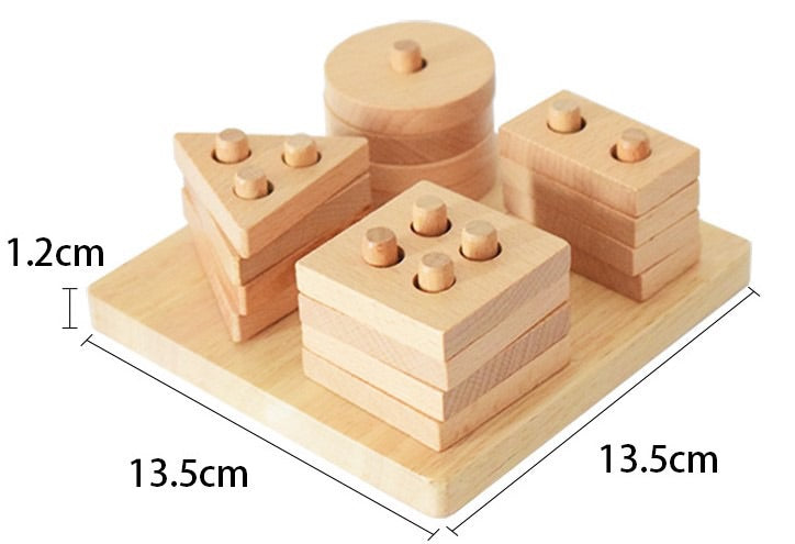 Beechwood Shape Stacker