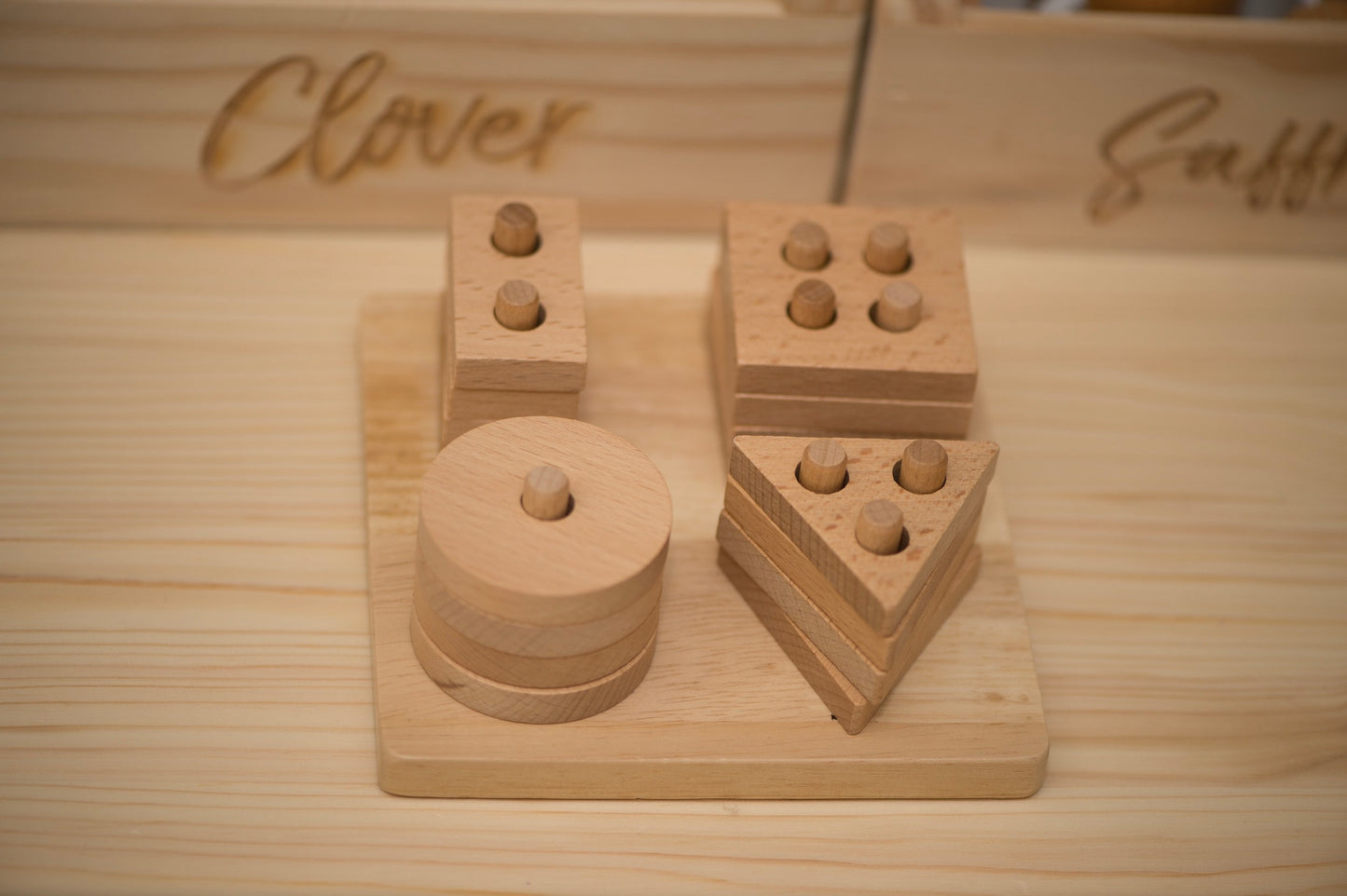 Beechwood Shape Stacker
