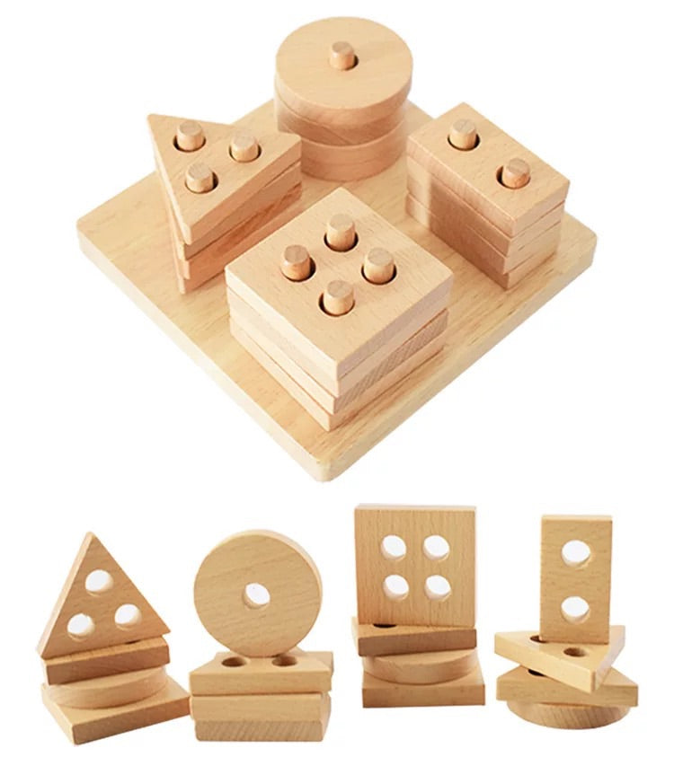 Beechwood Shape Stacker